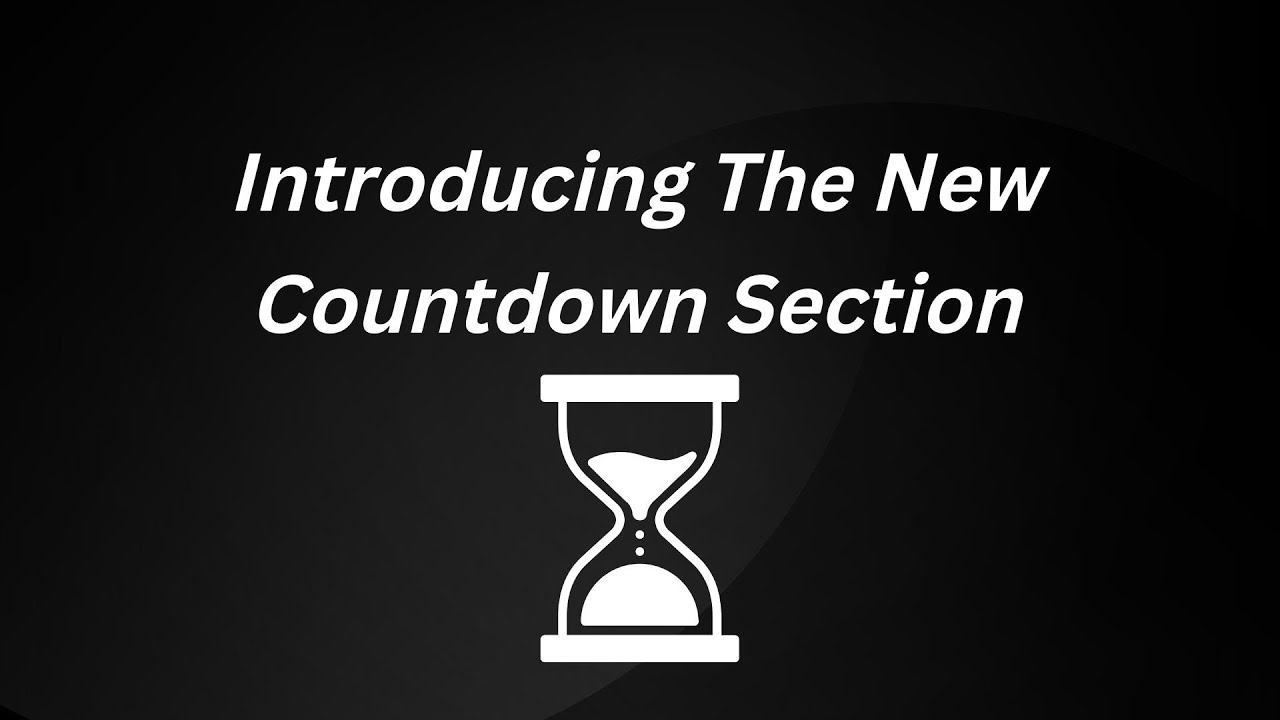 Introducing The New Countdown Section | #countdown - YouTube