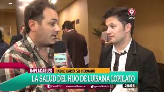 Darío Lopilato habló sobre el estado de salud de su sobrino