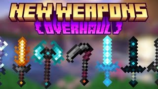 New Weapons Overhaul Addon For Minecraft Bedrock 1.21+ | Showcase
