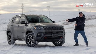 2022 Jeep Compass vs Subaru Forester Wilderness Deep Snow Winter Test screenshot 4