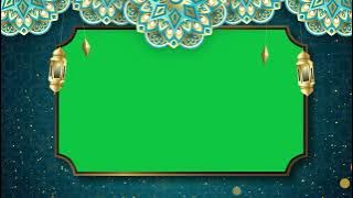 Ramadan frame chroma key green screen 4K