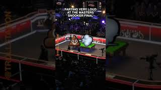 FARTING 💨 VERY LOUD AT THE MASTERS SNOOKER 🎱 FINAL #shorts