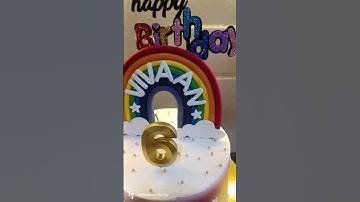 Thumbnail of Eggless rainbow black forest cake #cake #music #art