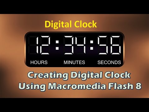 Creating Digital clock using Macromedia flash 8