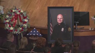 Funeral Service Held For Independence Officer Cody Allen
