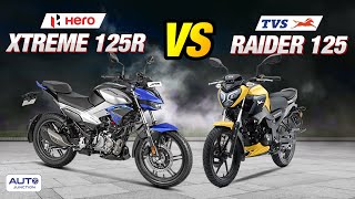 Hero Xtreme 125R VS TVS Raider 125 Detailed Comparison