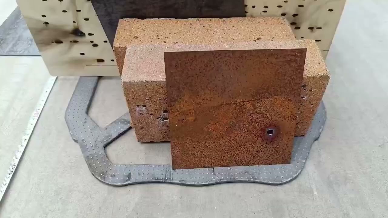 1000w Portable laser cutter remoted shoot through the iron board 1000W 激光远距离击穿钢板