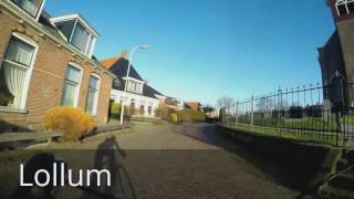 Franeker to Bolsward (sunny) Half-Speed .. GoPro .. Friesland Cycling Timelapse