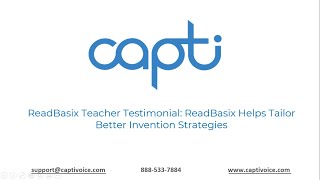 ReadBasix Teacher Testimonial: ReadBasix Helps Tailor Better Intervention Strategies