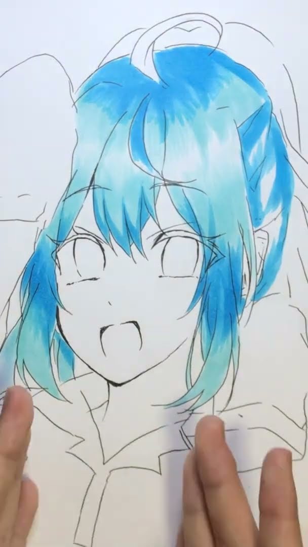 小5が描いてみた】カラフルピーチ🍑【るなさん】新ビジュアル