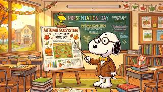 Snoopy’s School Project Presentation 📊 Chill Lofi Beats for Study, Homework & Concentration 🎓