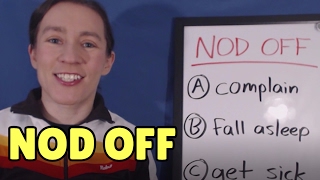 Learn English Phrasal Verbs: NOD OFF
