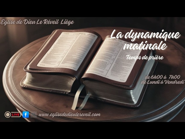 Vendredi 21 août 2026 - La dynamique matinale