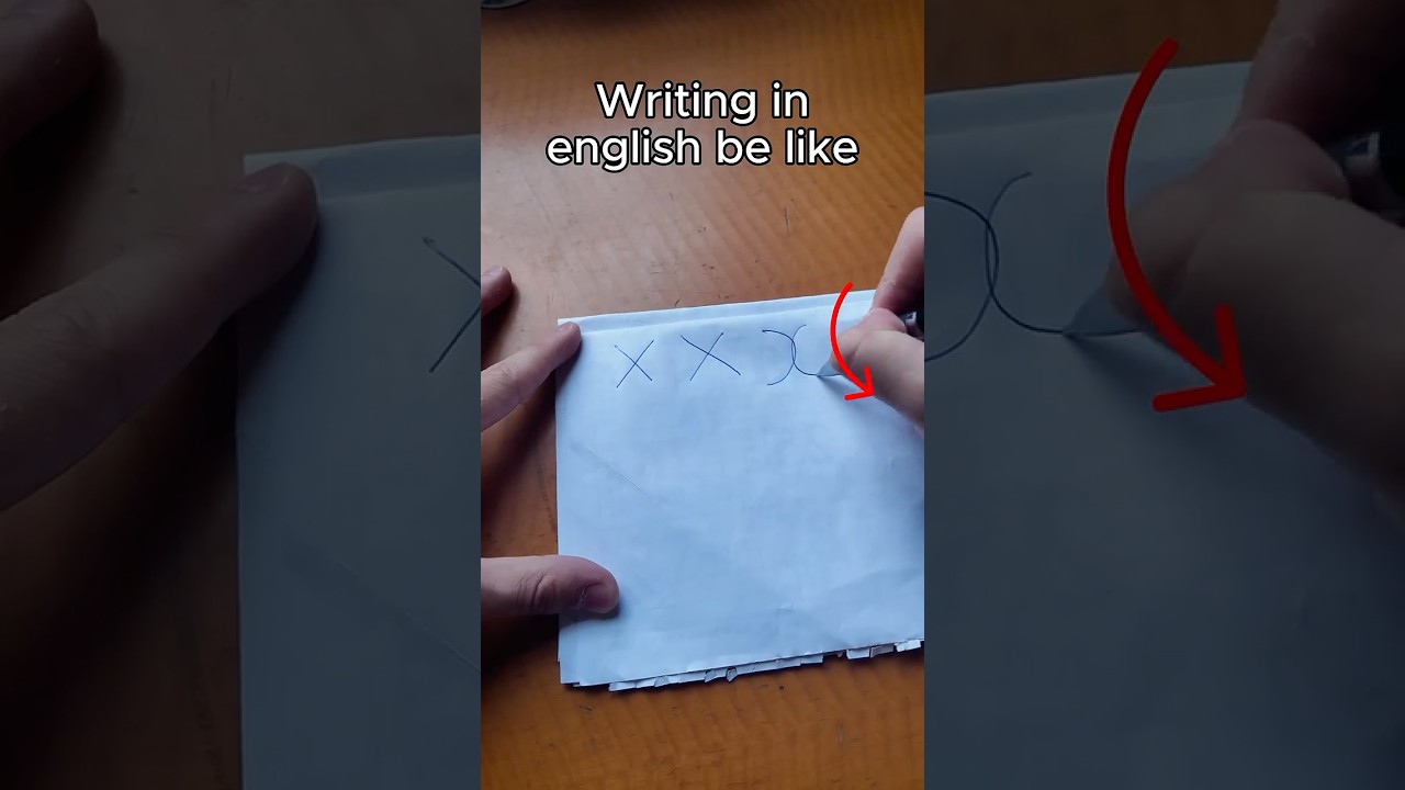 Writing in English vs writing in Chinese be like - youtube