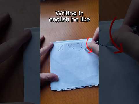 Video Writing in English vs writing in Chinese be like - youtube