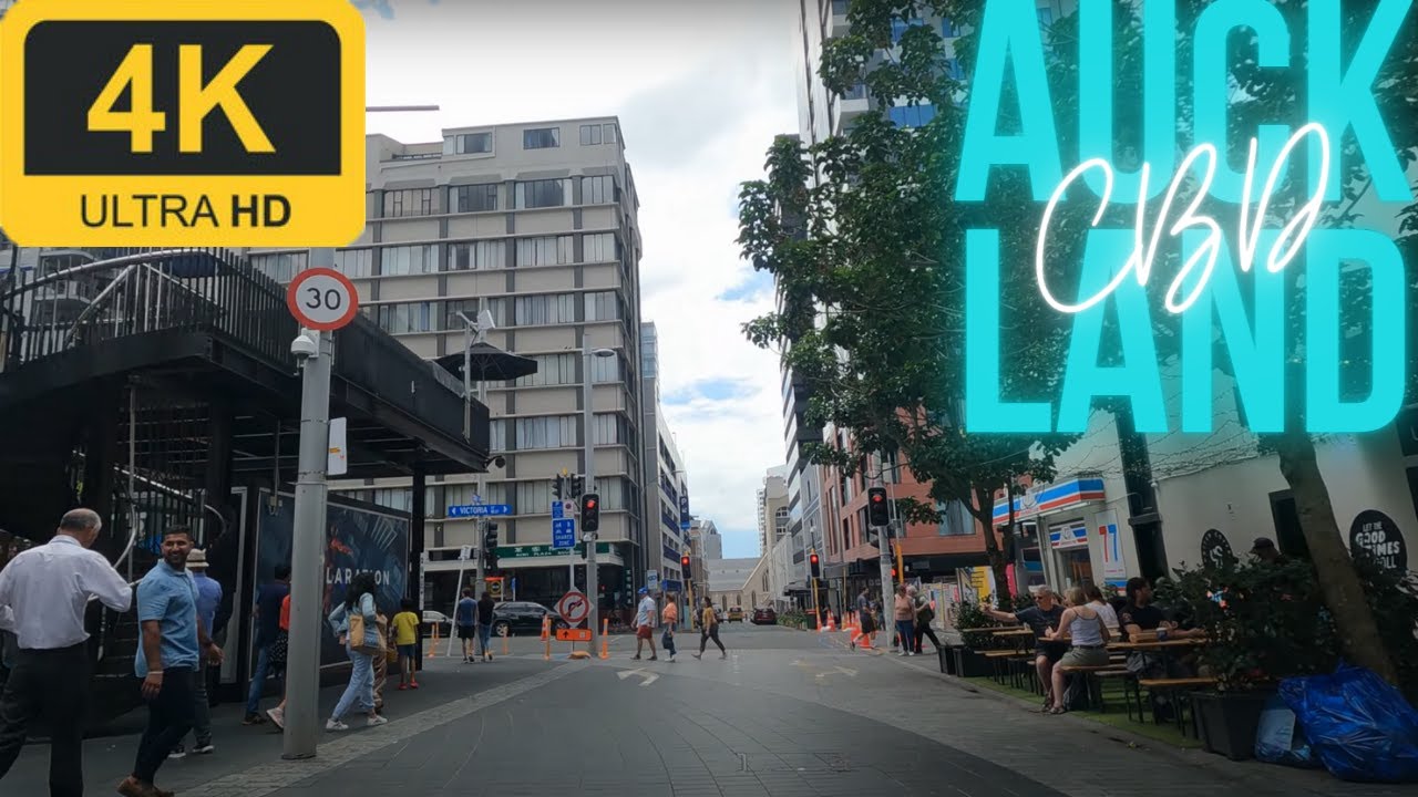 Auckland Drive | Downtown Auckland to Cornwall Park | 4K