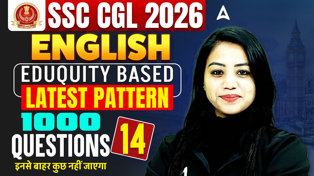 SSC CGL English Practice Set | SSC CGL English 2026 | SSC CGL English Classes By Bharti Ma'am