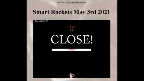 Smart Rockets using DNA algorithms