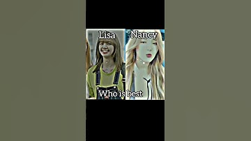Lisa 💖 and Nancy ♥️ cute smile who is best #btsshorts #ytshorts#lisashorts  #nancyshorts#blinkshorts