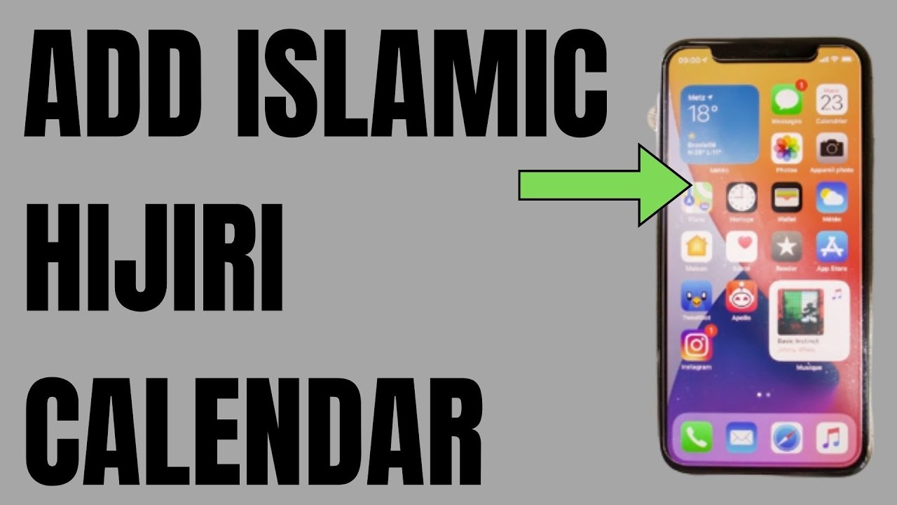 How to Activate Islamic Hijri Calendar on your iPhone All About Islam