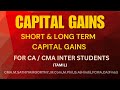 Short-Term vs Long-Term Capital Gains | Capital Gains Tax Explained | CMA/CA Inter DT / in Tamil