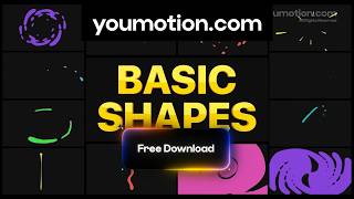 Basic Shapes Pack - Free Flying Shape Elements (Ae, Pr, Dr, FCPX)
