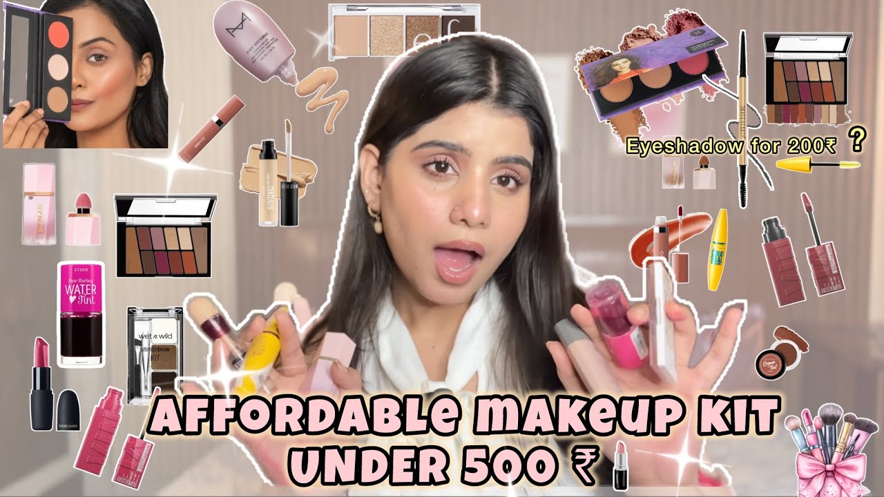 BEGINNER MAKEUP KIT | under 500₹ *AFFORDABLE* tried & tested products 💄