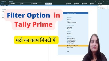 How to Use Filters in Tally Prime Like a Pro! Tally Prime Filter Feature Explained |