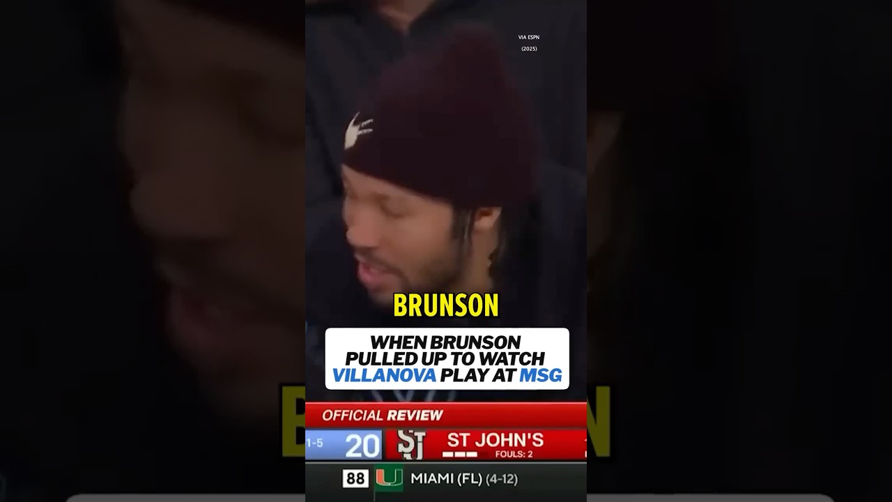 When Jalen Brunson showed up to the office on an off day 😆