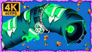 WORMS ZONE IO | BIGGEST SNAKE TOP 1 Epic Worms Zone Best Gameplay | snake game saamp wala game #105 screenshot 5