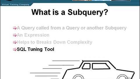 What is a SubQuery    Oracle Database Tutorial