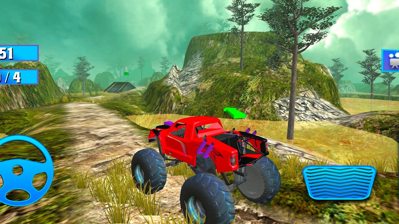 Offroad monster truck derby game