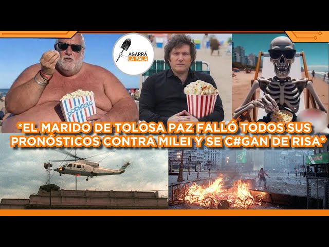 AL MARIDO DE LA KUKA TOLOSA PAZ LE SALIÓ EL TIRO POR LA CULATA CONTRA MILEI Y SE LE C*GAN DE LA RISA