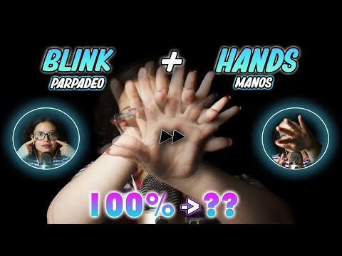ASMR sonidos de MANOS👋 | pero cada vez que PARPADEO👀 la VELOCIDAD aumenta 🚀|| VIVI ASMR