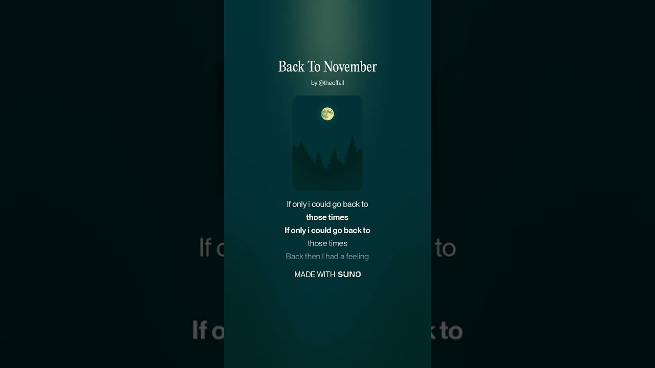 Back To November - The OffAll 
