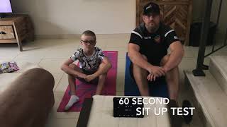 Fitness Test - One Minute Sit Up Test
