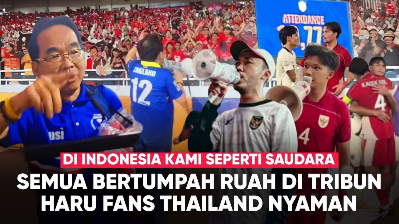 Sampai Berkaca-kaca, Fans Thailand Hormati Indo dan Ikut Tradisi Ultras Garuda! Tuan Rumah Respect
