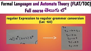 regular Expression to regular grammar conversion  | regular grammar from regular Expression