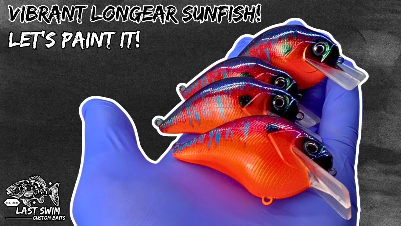 Воблер LongEar Sunfish! | Простой урок по аэрографии!