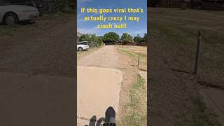 If this goes viral I’m going to crash out!! # e bike # go pro
