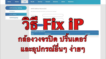 วิธีตั้งค่า Fix iP กล้องวงจรปิด ปริ่นเตอร์ และอุปกรณ์อื่นๆ ทำเองง่ายๆ