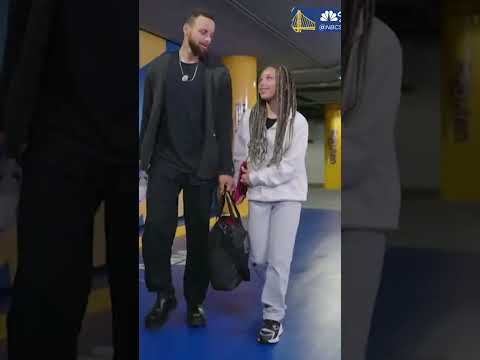 Bring your daughter to work day for Steph Curry 🥹 | NBC Sports Bay Area