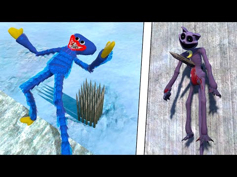 Poppy Playtime NPC Ragdolls VS Spikes Epic NPC Falls Compilation 91 