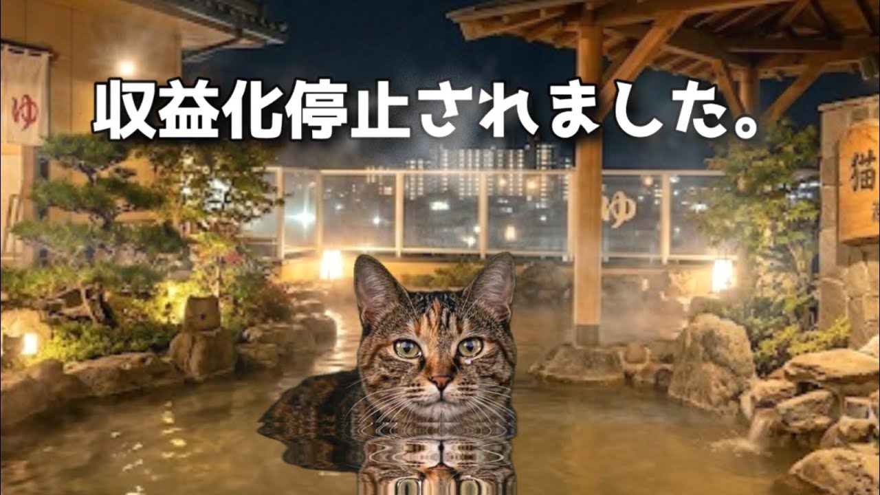 チャンネルが収益化停止した話　#猫ミーム 