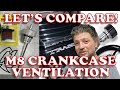 Compare m8 crankcase venting  a1 cycle trask feuling  kevin baxter  pro twin performance