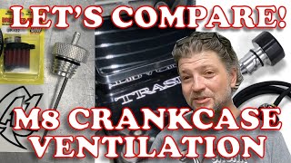 COMPARE M8 CRANKCASE VENTING  A1 Cycle, Trask, Feuling  Kevin Baxter  Pro Twin Performance