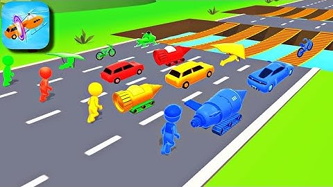 Shape shifting 🏃‍♂️🚗🚲🚦All Levels Gameplay Walkthrough Android,ios Max Level Ep 23