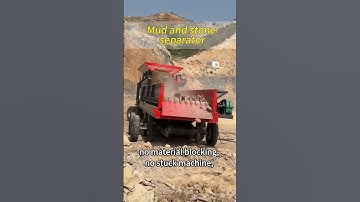Mud and stone separator, hard rock and soft mud are separated in seconds! High-efficiency screening