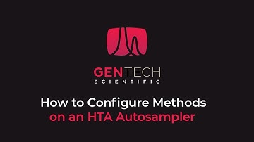 How to Configure Methods on an HTA Autosampler