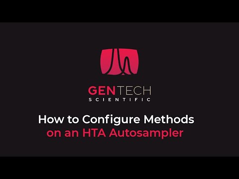 How to Configure Methods on an HTA Autosampler